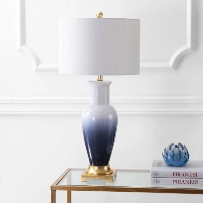 JONATHAN Y 31.5" Ceramic Dip Dye Table Lamp (Includes Energy Efficient Light Bulb) - JONATHAN Y Blue 3 JONATHAN Y 31.5" Ceramic Dip Dye Table Lamp (Includes Energy Efficient Light Bulb) - JONATHAN Y Blue