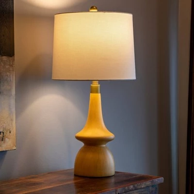 26" Carlita Table Lamp Natural Wood - Decor Therapy 10 26" Carlita Table Lamp Natural Wood - Decor Therapy - Image 8