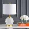 JONATHAN Y 22" Glass/Metal Ilsa Dotted Table Lamp (Includes LED Light Bulb) White - JONATHAN Y -Loca Table Lamps Store unnamed file 3460