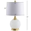 JONATHAN Y 22" Glass/Metal Ilsa Dotted Table Lamp (Includes LED Light Bulb) White - JONATHAN Y -Loca Table Lamps Store unnamed file 3461