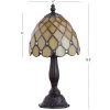 JONATHAN Y 12.5" Campbell Tiffany Style Table Lamp (Includes LED Light Bulb) Bronze - JONATHAN Y -Loca Table Lamps Store unnamed file 3490