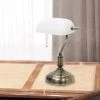Executive Banker's Desk Lamp with Glass Shade White - Simple Designs -Loca Table Lamps Store unnamed file 3505