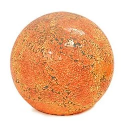 1-Light Mosaic Stone Ball Table Lamp Champagne - Simple Designs