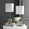 Set of 2 Zayne Table Lamps (Includes LED Light Bulb) Clear/Brass/Gold - Safavieh -Loca Table Lamps Store unnamed file 357