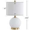 JONATHAN Y 20.5" Glass/Metal Julienne Table Lamp (Includes LED Light Bulb) White - JONATHAN Y -Loca Table Lamps Store unnamed file 3573