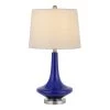 25.5" Kleve Glass Table Lamps with Taper Drum Hardback Shade Royal Blue - Cal Lighting -Loca Table Lamps Store unnamed file 3579