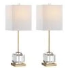 Set of 2 Zayne Table Lamps (Includes LED Light Bulb) Clear/Brass/Gold - Safavieh -Loca Table Lamps Store unnamed file 358