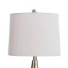Contemporary Moulded Table Lamp with Hammered Hollow Center and Base Black/Silver - StyleCraft -Loca Table Lamps Store unnamed file 3583