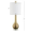 JONATHAN Y 25" Metal/Crystal Dylan Teardrop Table Lamp (Includes LED Light Bulb) Brass - JONATHAN Y -Loca Table Lamps Store unnamed file 3593