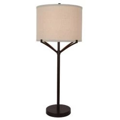 30" Ledger 4 Arm Table Lamp Painted Bronze - Decor Therapy