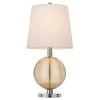 28" Metal/Glass Contemporary Table Lamp Brushed Steel/Amber - Cal Lighting -Loca Table Lamps Store unnamed file 3601