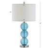 JONATHAN Y (Set Of 2) 27" Bella Glass Triple Sphere Table Lamp Sky Blue (Includes LED Light Bulb) - JONATHAN Y -Loca Table Lamps Store unnamed file 3604