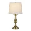 25.5" Metal Alcoy Table Lamp with Taper Drum Hardback Shade Antique Brass - Cal Lighting -Loca Table Lamps Store unnamed file 3606