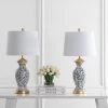 Set of 2 Kaeden Table Lamp (Includes LED Light Bulb) Black/White - Safavieh -Loca Table Lamps Store unnamed file 3612