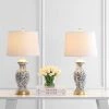 Set of 2 Kaeden Table Lamp (Includes LED Light Bulb) Black/White - Safavieh -Loca Table Lamps Store unnamed file 3614