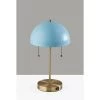 Bowie Table Lamp Antique Brass Light Blue - Adesso -Loca Table Lamps Store unnamed file 3619