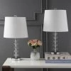 JONATHAN Y 22" (Set of 2) Kevin Glass/Metal Table Lamp (Includes LED Light Bulb) Clear/Chrome - JONATHAN Y -Loca Table Lamps Store unnamed file 3627