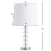 JONATHAN Y 22" (Set of 2) Kevin Glass/Metal Table Lamp (Includes LED Light Bulb) Clear/Chrome - JONATHAN Y -Loca Table Lamps Store unnamed file 3628