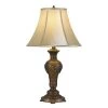 26" Cavan Aluminum Casted Table Lamp with Softback Faux Silk Shade Antique Brass - Cal Lighting -Loca Table Lamps Store unnamed file 3639