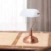 Executive Banker's Desk Lamp with Glass Shade Rose Gold - Simple Designs -Loca Table Lamps Store unnamed file 3718