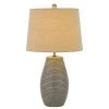 25" Ticino Ceramic Table Lamps with Taper Drum Hardback Shade Earth Tone - Cal Lighting -Loca Table Lamps Store unnamed file 3745