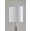 Vanessa Table Lamp Brushed Steel with Textured Ceramic Gray - Adesso -Loca Table Lamps Store unnamed file 3747
