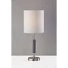Vanessa Table Lamp Brushed Steel with Textured Ceramic Gray - Adesso -Loca Table Lamps Store unnamed file 3748