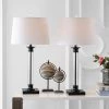 JONATHAN Y 30" (Set of 2) Mason Glass/Metal Table Lamp (Includes LED Light Bulb) Black - JONATHAN Y -Loca Table Lamps Store unnamed file 376
