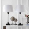 JONATHAN Y 30" (Set of 2) Mason Glass/Metal Table Lamp (Includes LED Light Bulb) Black - JONATHAN Y 7 JONATHAN Y 30" (Set of 2) Mason Glass/Metal Table Lamp (Includes LED Light Bulb) Black - JONATHAN Y -Loca Table Lamps Store unnamed file 377