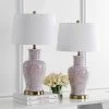 Set of 2 Calli Table Lamps Pink/White (Includes LED Light Bulb) - Safavieh -Loca Table Lamps Store unnamed file 382