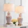 Set of 2 Calli Table Lamps Pink/White (Includes LED Light Bulb) - Safavieh -Loca Table Lamps Store unnamed file 384