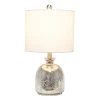 Mercury Hammered Glass Jar Table Lamp with Linen Shade Silver - Lalia Home -Loca Table Lamps Store unnamed file 385