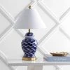 JONATHAN Y 22" Ceramic School of Fish Ginger Jar Table Lamp (Includes LED Light Bulb) Blue -JONATHAN Y -Loca Table Lamps Store unnamed file 3910