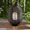 JONATHAN Y 26.7" Outdoor Woven Oval Asian Lantern (Includes LED Light Bulb) Black - Jonathan Y -Loca Table Lamps Store unnamed file 3928