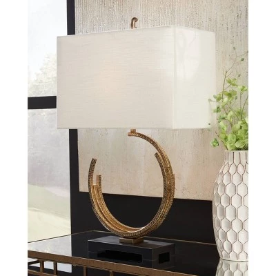 Jaslene Table Lamp Antique Gold - Signature Design by Ashley 3 Jaslene Table Lamp Antique Gold - Signature Design by Ashley