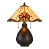 19.5" Resin Transitional Table Lamp with Tiffany Glass Shade - Cal Lighting -Loca Table Lamps Store unnamed file 3956