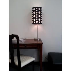 Spotted Table Lamp - Ore International Black/white