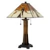 23" Resin Contemporary Mission Table Lamp with Tiffany Glass Shade - Cal Lighting -Loca Table Lamps Store unnamed file 3977