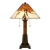 23" Resin Contemporary Mission Table Lamp with Tiffany Glass Shade - Cal Lighting -Loca Table Lamps Store unnamed file 3978