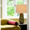 28.5" Hanson Ceramic Table Lamp Green Leaf Finish and Cocoa Brown - Cal Lighting -Loca Table Lamps Store unnamed file 3994