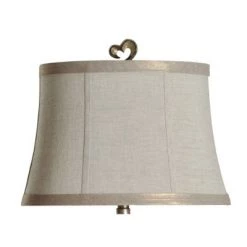 Open Heart Table Lamp with Custom Made Shade Beige - StyleCraft