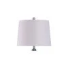 Bella Ribbed Glass Table Lamp with Tapered Drum Shade Silver - StyleCraft -Loca Table Lamps Store unnamed file 4006