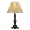 25.5" Kerry Aluminum Casted Table Lamp with Softback Fan Pleated Faux Silk Shade Dark Bronze - Cal Lighting -Loca Table Lamps Store unnamed file 4009