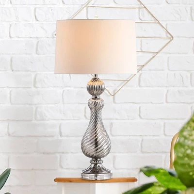 JONATHAN Y 32" Crystal/Glass Murano Swir Table Lamp (Includes LED Light Bulb) Gray - Jonathan Y 6 JONATHAN Y 32" Crystal/Glass Murano Swir Table Lamp (Includes LED Light Bulb) Gray - Jonathan Y - Image 4