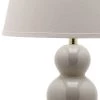 Set of 2 Pamela Triple Gourd Lamp (Includes LED Light Bulb) Light Gray - Safavieh -Loca Table Lamps Store unnamed file 4031