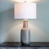 27" Patterned Ceramic Table Lamp Gray Glaze - Decor Therapy -Loca Table Lamps Store unnamed file 4060