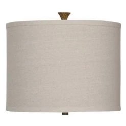 30" Chevelle Glass Table Lamp White Tan Beige- StyleCraft