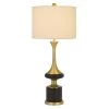 33.5" Kevil Metal Table Lamp with Drum Shade Antique Brass - Cal Lighting -Loca Table Lamps Store unnamed file 4069