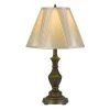 25" Cory Aluminum Casted Table Lamp with Softback Fan Pleated Faux Silk Shade Dark Bronze - Cal Lighting -Loca Table Lamps Store unnamed file 4077