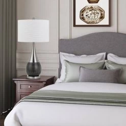 29" Pair od Metal Sorrento Laser Cut Table Lamps Charcoal - Cal Lighting